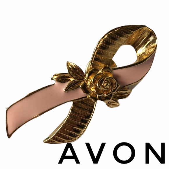 Avon Jewelry - 🛍4x$20 AVON stamped cancer bow brooch